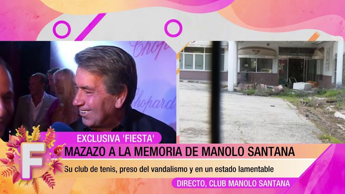 Así se encuentra el club de tenis de Manolo Santana