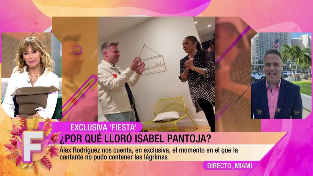 Isabel Pantoja habla con Álex Rodríguez