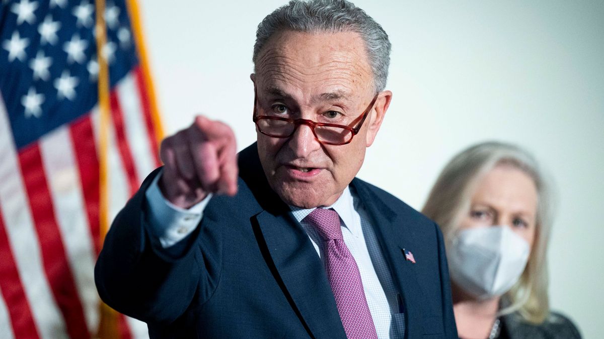 El líder de la mayoría del Senado, el demócrata Chuck Schumer El líder de la mayoría del Senado, el demócrata Chuck Schumer