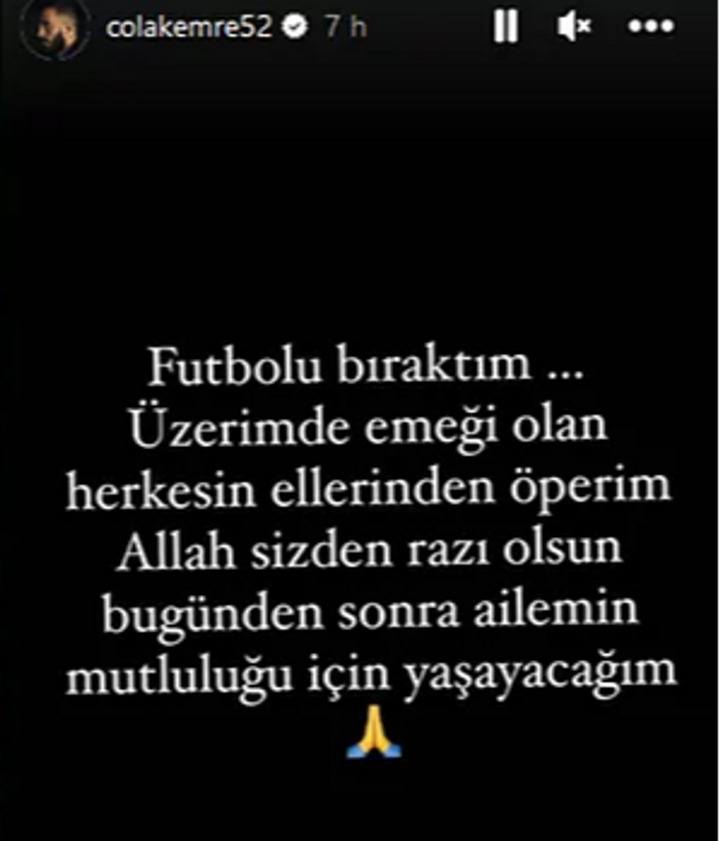 Emre anuncia su retirada