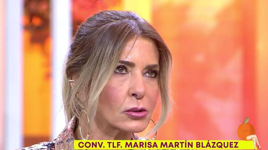 Marisa Martín-Blázquez reacciona en 'Sálvame' a las confesiones intimas de Antonio Montero