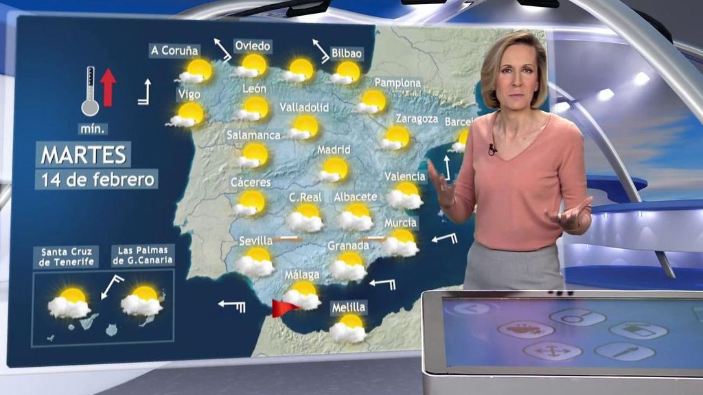 Una borrasca impulsará lluvia y polvo a España el martes