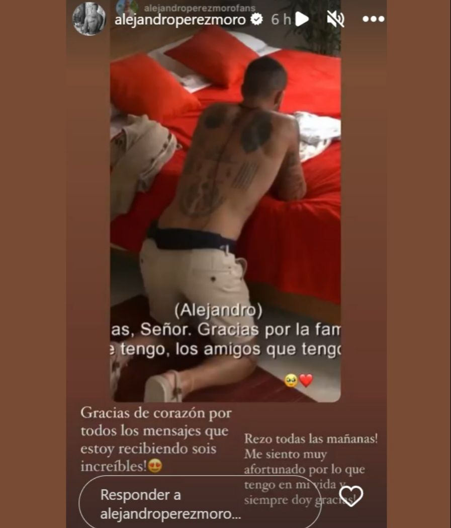 Alejandro Pérez explica por qué rezaba en 'La isla de las tentaciones 6'