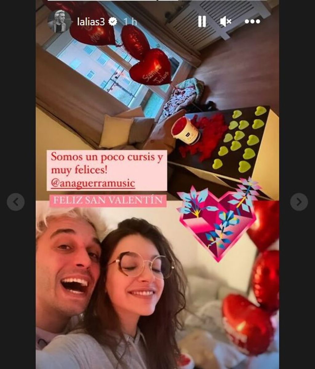 Ana Guerra y Víctor Elías celebrando San Valentín