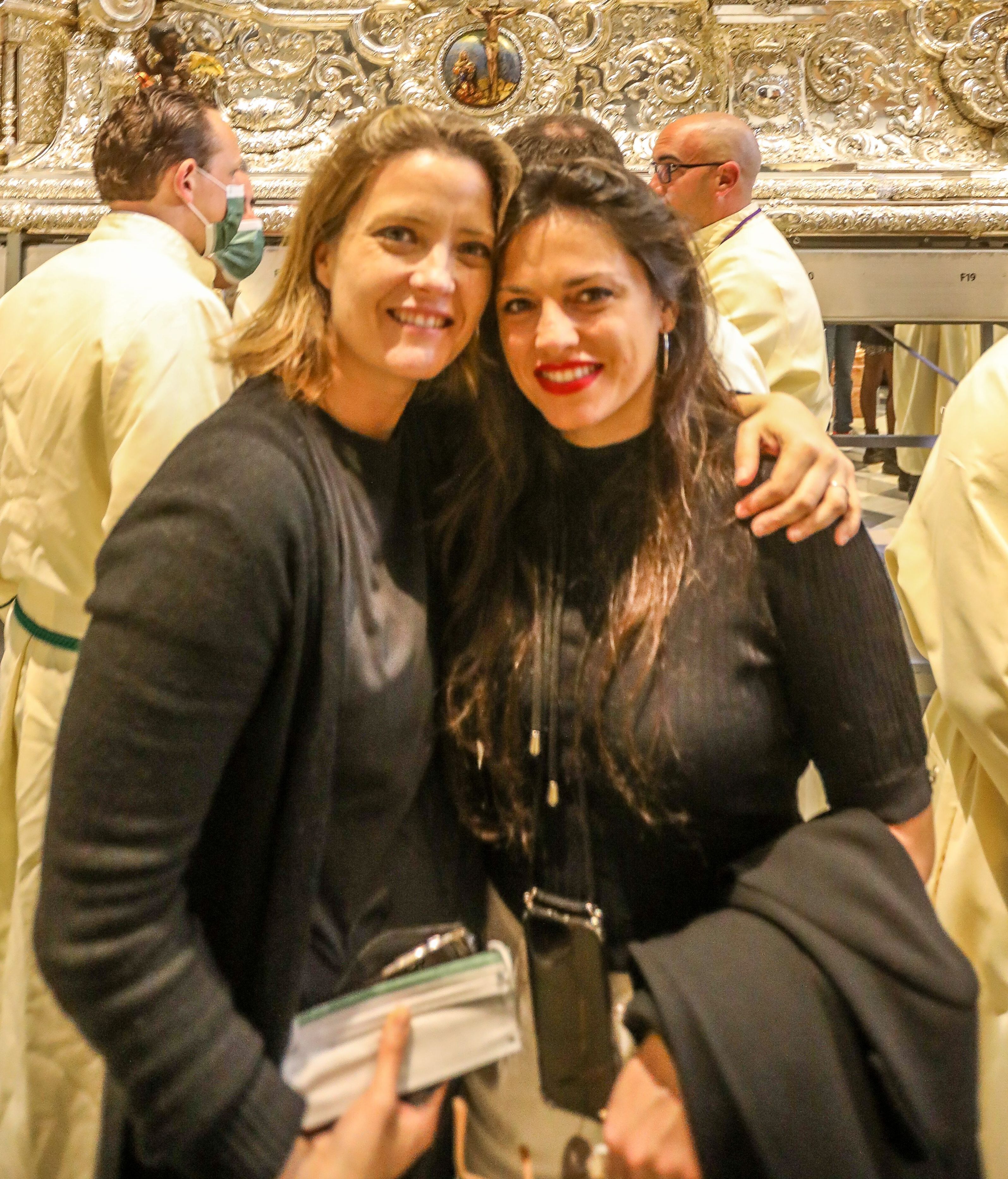 María Casado y su chica, en la Semana Santa de Málaga