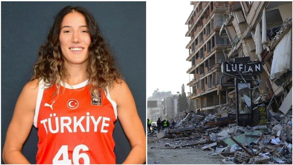 Muere Nilay Aydogan, jugadora turca de baloncesto: fue encontrada bajo los escombros del terremoto