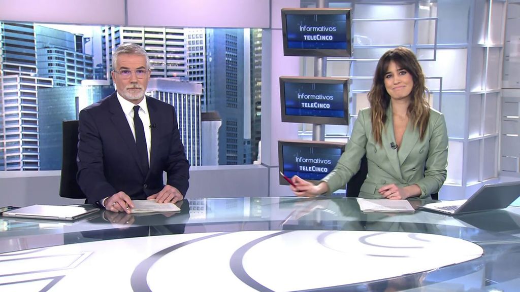 Con David Cantero e Isabel Jiménez Informativos Telecinco 2023 Mediodía 15/02/2023