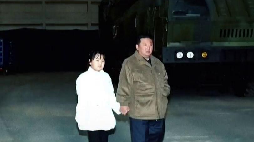 Kim Jong-un y su hija