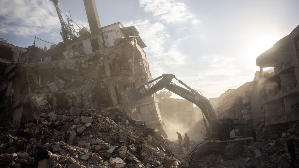 Paisaje de destrucción por los terremotos en Hatay