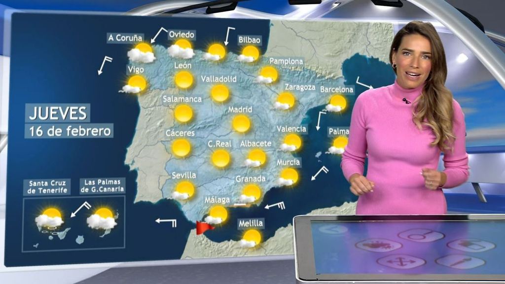 Tiempo jueves en España: habrá lluvias fuertes en Canarias y calima en la Península