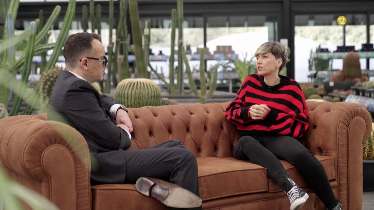Fayna Bethencourt habla con Risto Mejide.