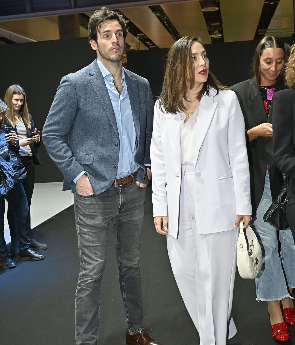 Íñigo y Tamara, a su llegada a la Mercedes-Benz Fashion Week