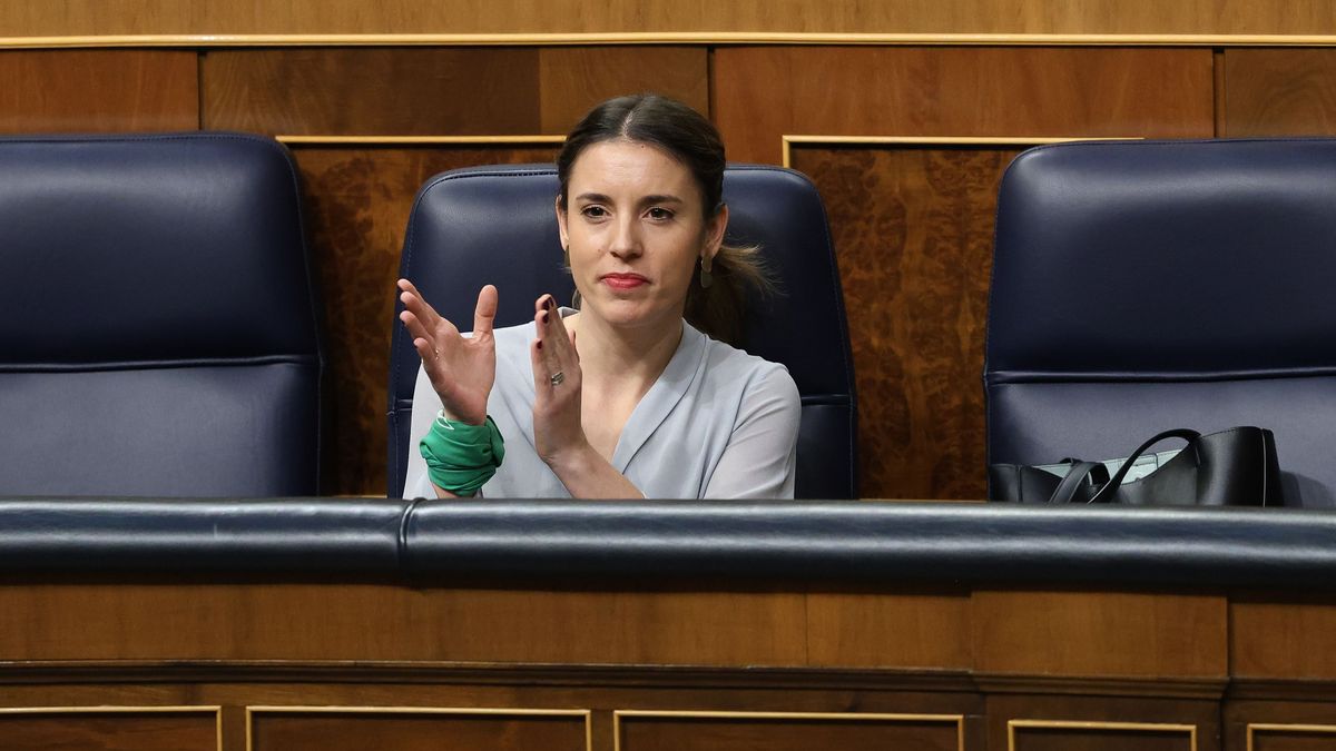 La ministra de Igualdad, Irene Montero, en el Congreso