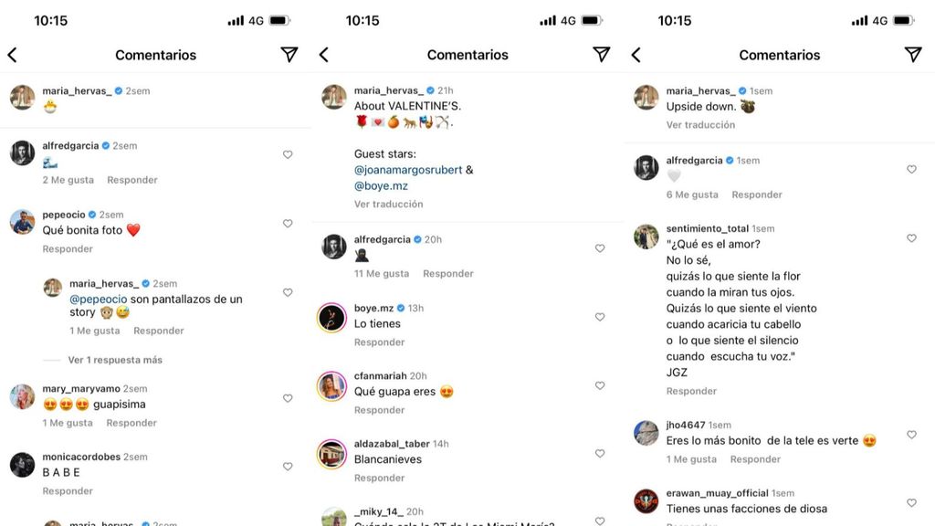 Los comentarios de Alfred a María
