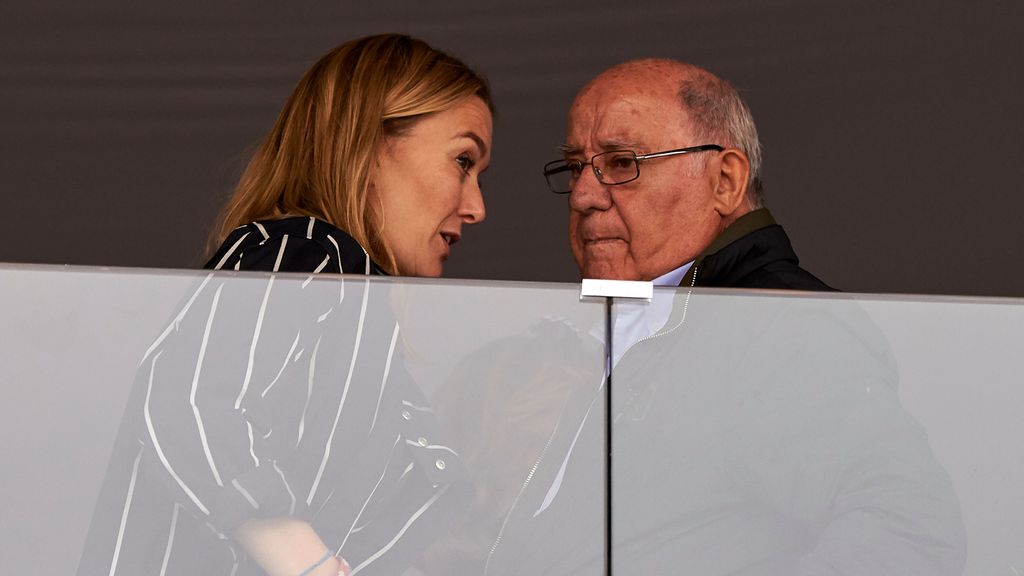 Marta y su padre, Amancio Ortega