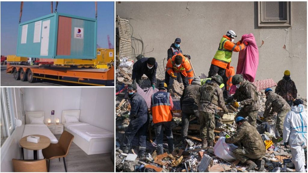 terremoto en turquia y contenedores de qatar