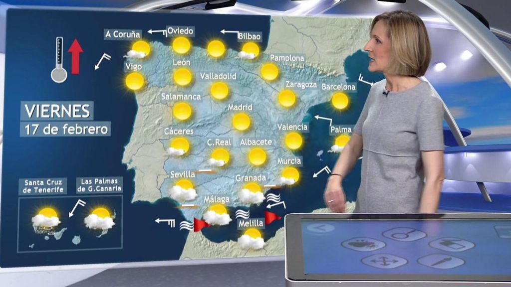 Una DANA se acercará con fuerte viento y calima este viernes