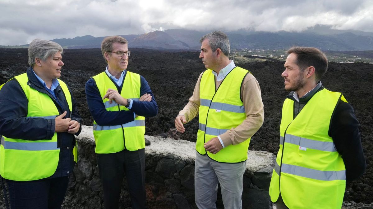 Alberto Núñez Feijóo visita la isla de La Palma