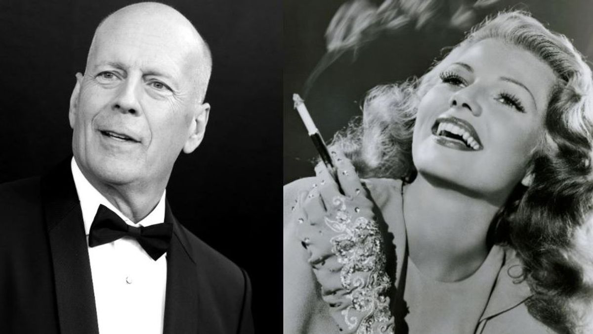 Bruce Willis y Rita Hayworth