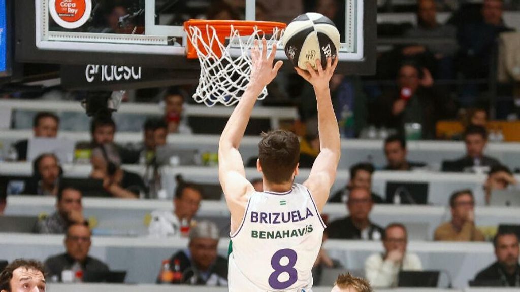 Darío Brizuela jugador del Unicaja durante el partido de la Copa del Rey