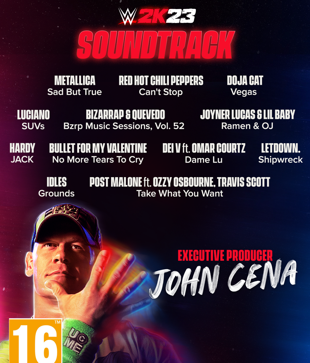 John Cena y la banda sonora de WWE 2K23