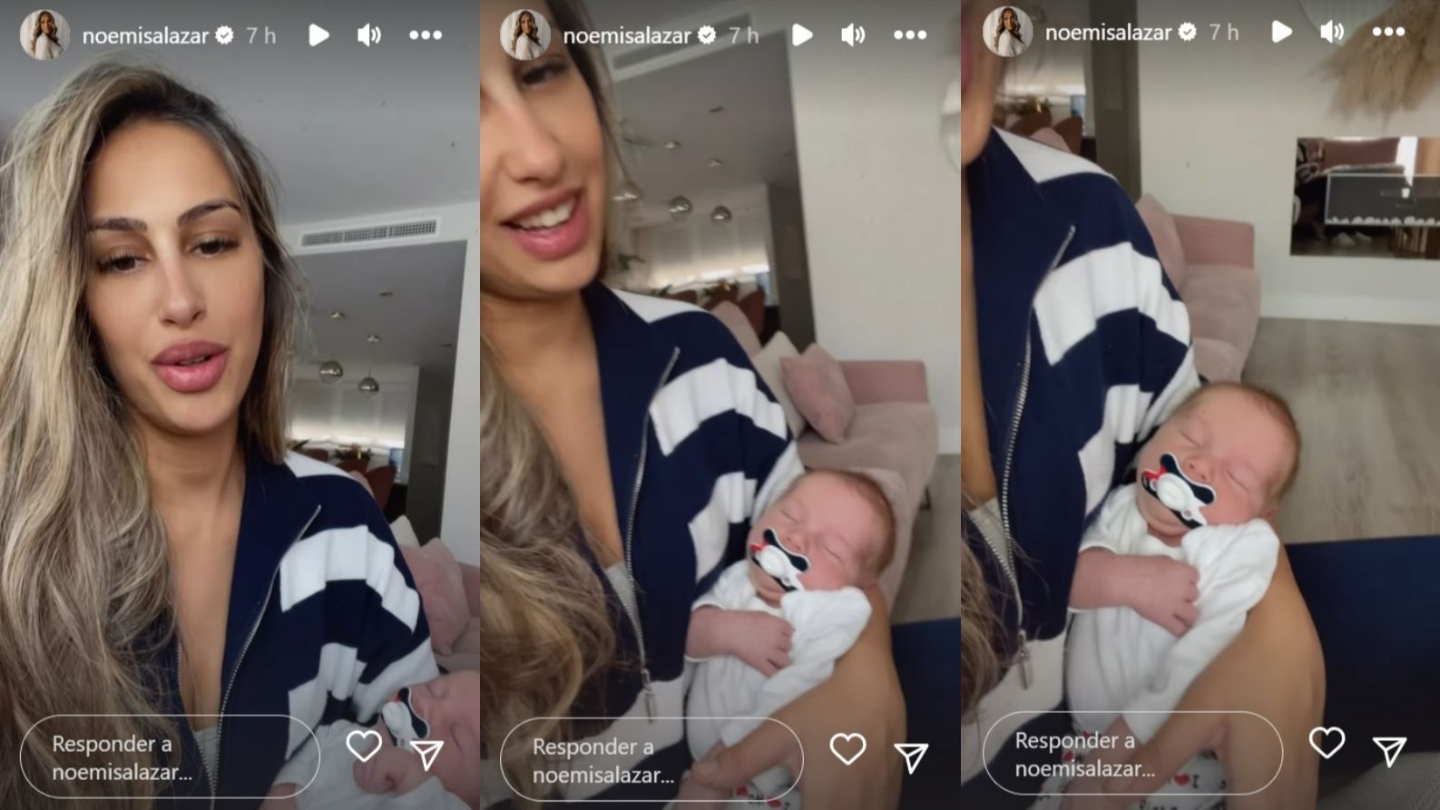 Noemí Salazar explica por qué su bebé es rubio