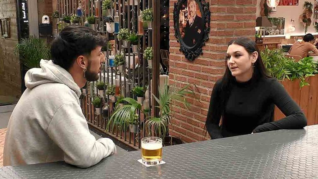 Pablo y María durante su cita en 'First Dates'