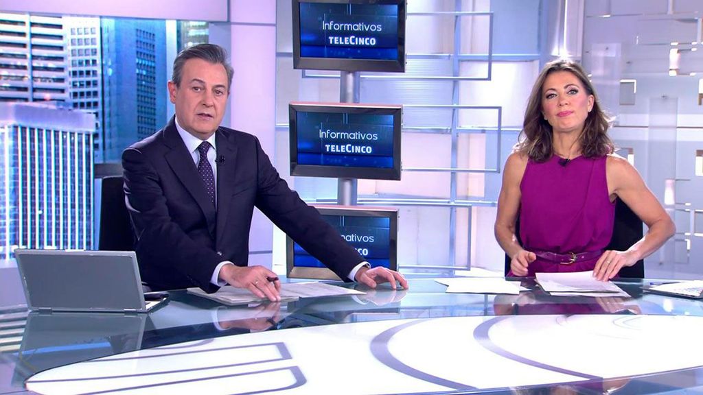 Con Ángeles Blanco y José Ribagorda Informativos Telecinco 2023 Mediodía 18/02/2023