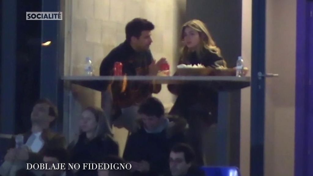 Piqué y Clara Chía en plena discusión