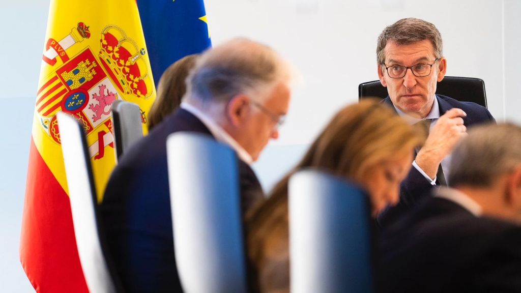 El presidente del PP, Alberto Núñez Feijóo, preside el Comité de Dirección del PP