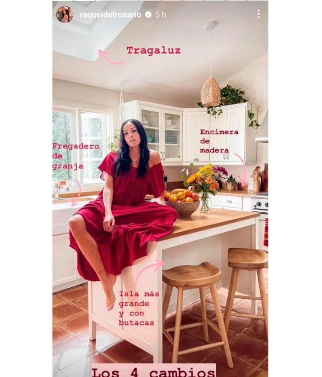 Raquel del Rosario muestra la reforma de la cocina de su casa de California