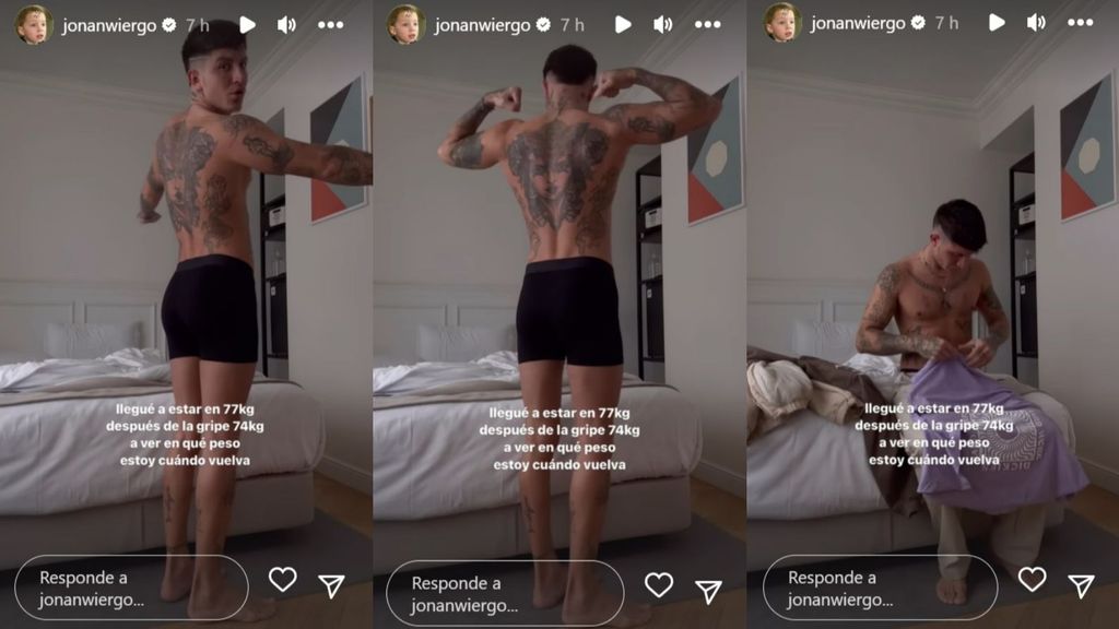 Jonan Wiergo muestra su cuerpo antes de partir a Honduras