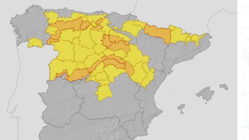 Avisos por frío para el jueves 23