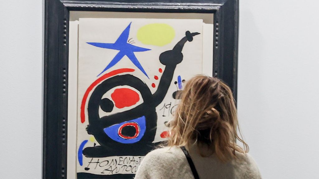 Una de las obras de Joan Miró