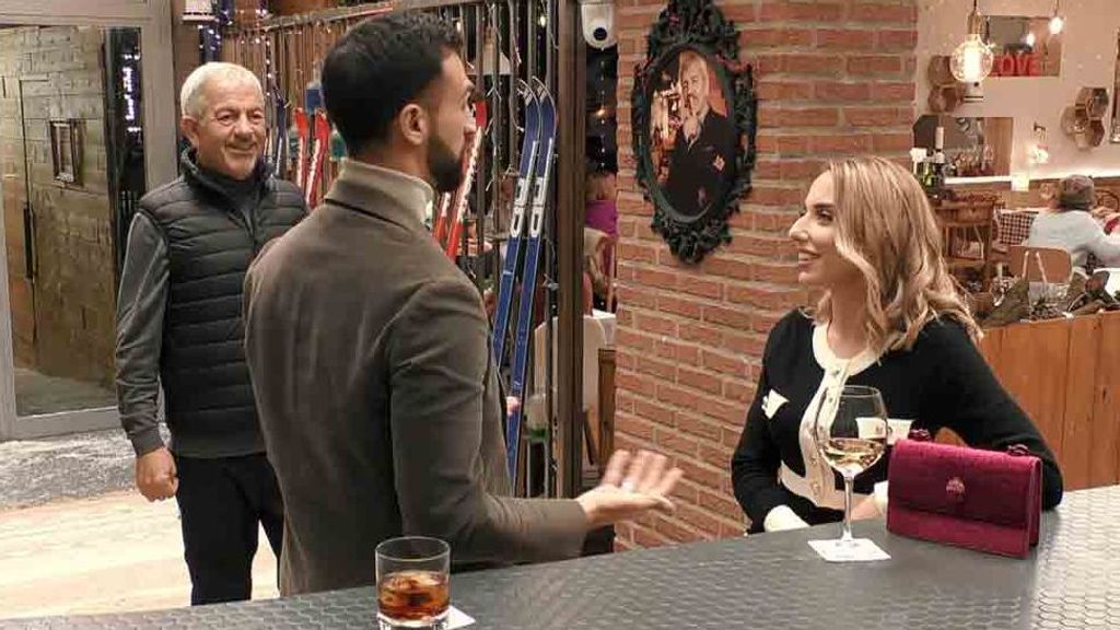 Estefanía y Giuseppe durante su cita en 'First Dates'