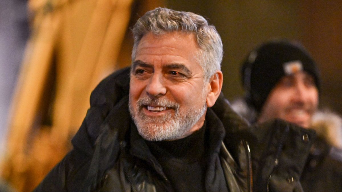 George Clooney en el set de su próximo trabajo