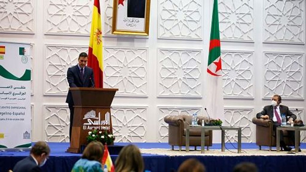 Pedro Sánchez en el foro hispano-argelino en 2020