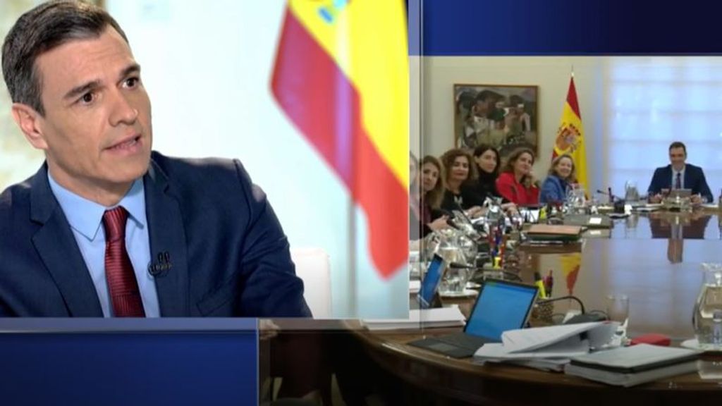 Pedro Sánchez ante Piqueras en Moncloa: "La ley del sí es sí no va a romper el Gobierno de coalición"