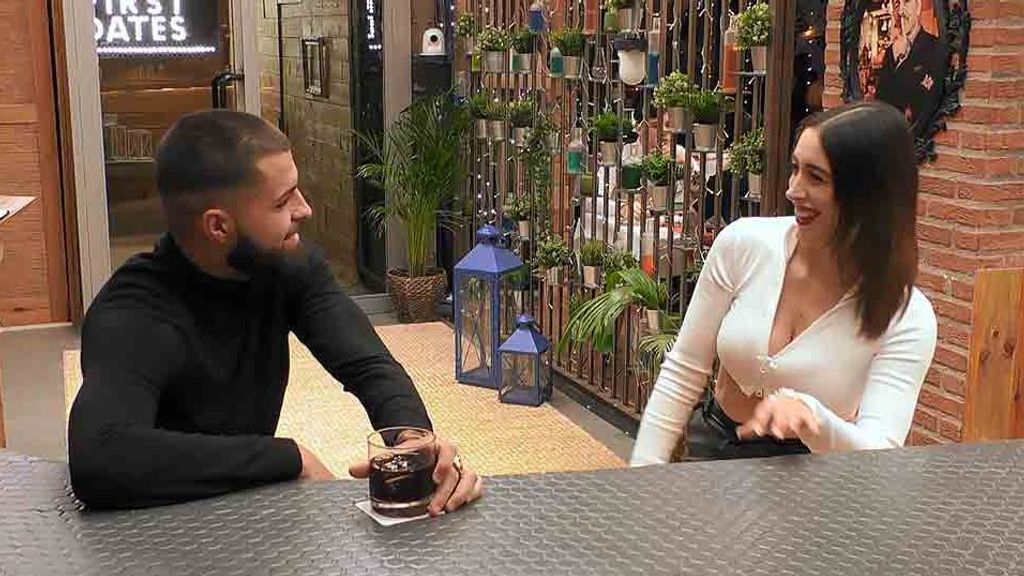 José y Alba durante su cita en 'First Dates'