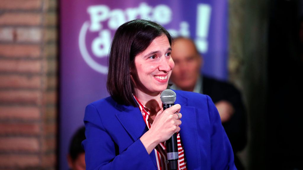 La nueva líder del PD, Elly Schlein, durante la campaña electoral para la secretaria general del partido.