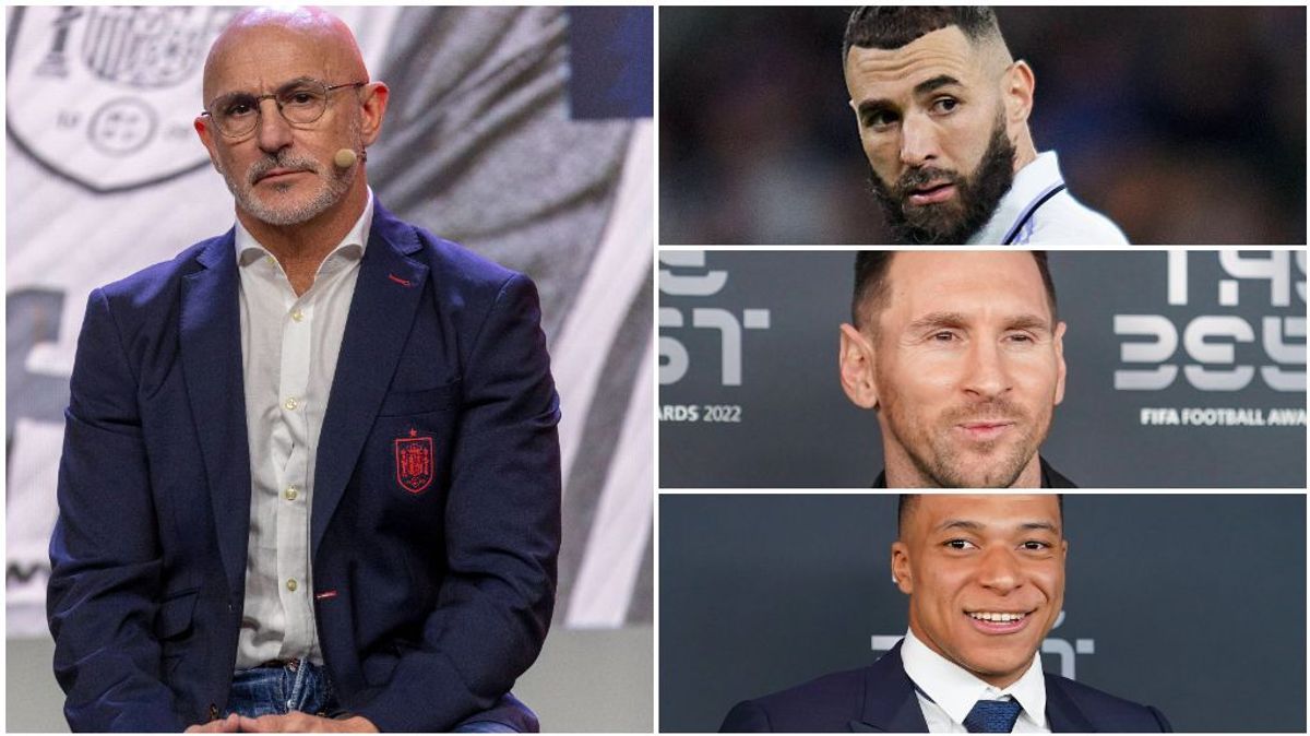 El seleccionador español Luis de la Fuente deja fuera del The Best a Benzema, Messi y Mbappé