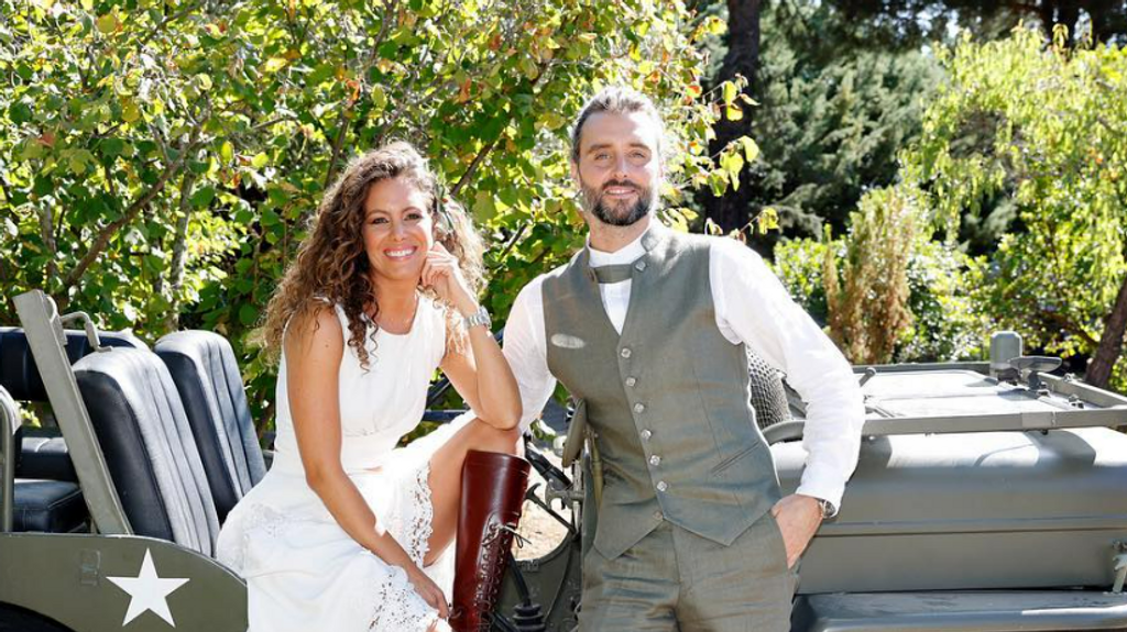 Laura Madrueño y Álvaro Puerto el día de su boda