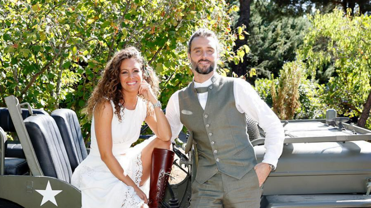 Laura Madrueño y Álvaro Puerto el día de su boda
