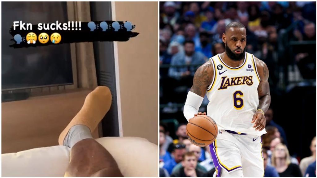 LeBron, lesionado y es baja indefinida en los Lakers: "Esto apesta"