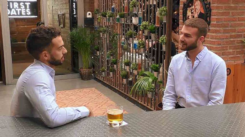 Andrés y Josema durante su cita en 'First Dates'