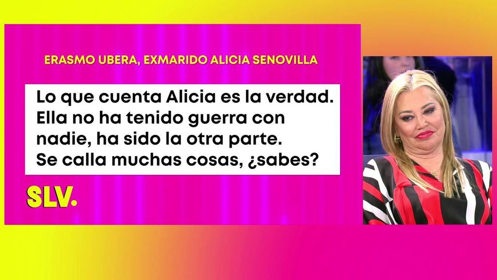 Las declaraciones del exmarido de Alicia Senovilla contra Belén Esteban