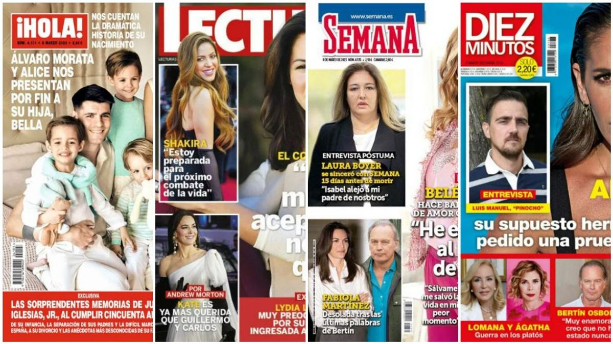 Las portadas de las revistas del corazón del 1 de marzo