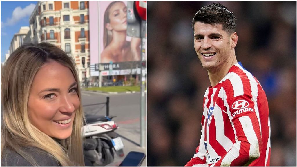 Morata vacila a Alice Campello por un cartel de su cara en mitad de Madrid: "Te podían haber quitado el moco"