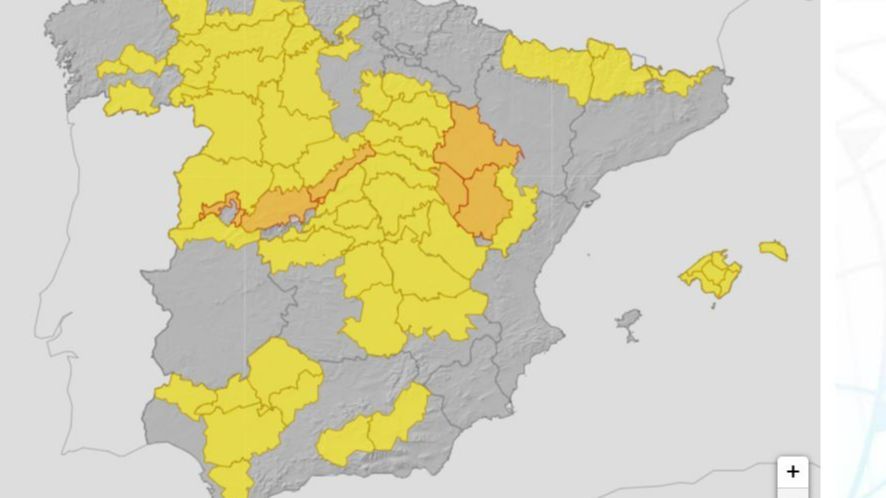 Avisos por frío previstos para el jueves 2