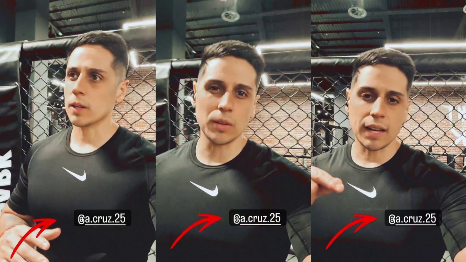 Christofer Guzmán se está poniendo en forma con una entrenadora personal